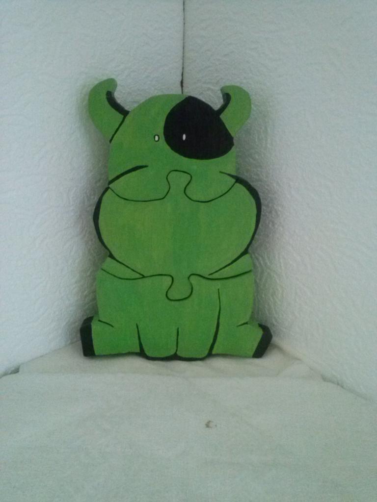 Vache verte (réf. PU 09)  13€