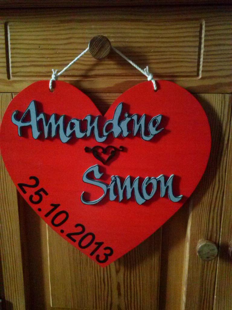 plaque coeur