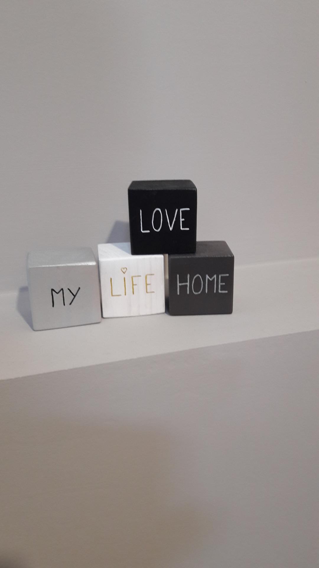 cubes décoratifs 10€