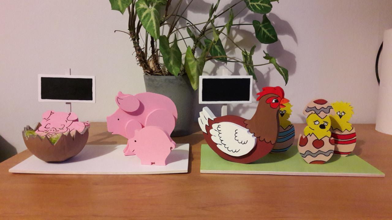 Décoration pâques 2017 (vitrine de magasin)