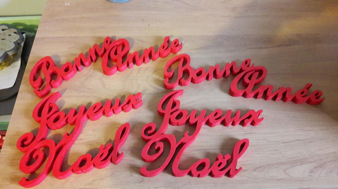 Mots rouges pour Noël